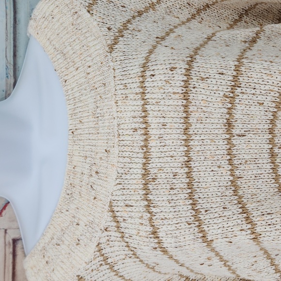 Free People Starlight Striped Pullover Sweater, Pearl Island Combo - Picture 4 of 12